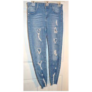 Blue Republic Ripped Destroyed Women's Skinny Leg Blue Denim Jeans Size 5